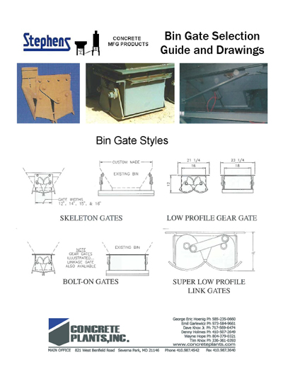 Concrete Plant Used Equipment - Bin Gate